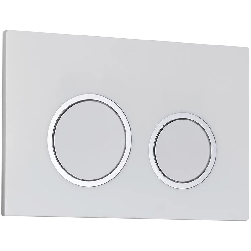 Кнопка смыва для унитаза Veconi Flush V11 пластик, цвет белый глянец