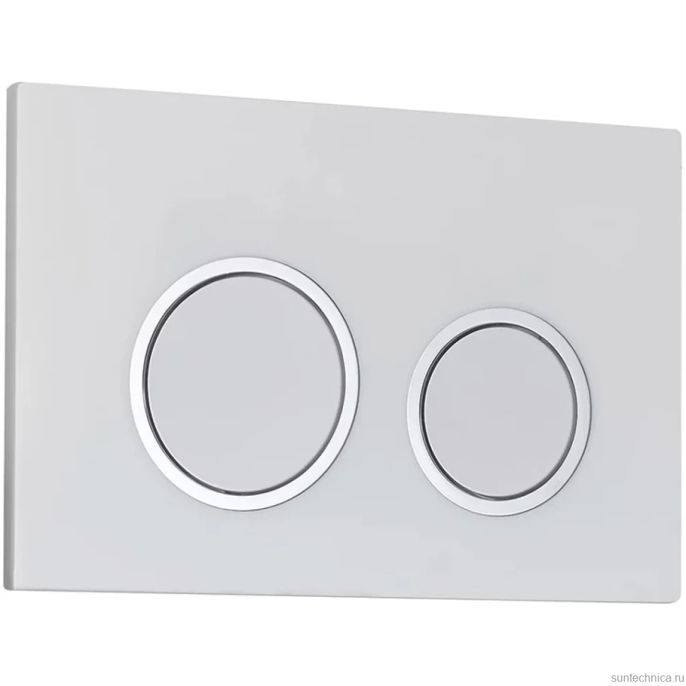 Кнопка смыва для унитаза Veconi Flush V11 пластик, цвет белый глянец
