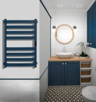 Полотенцесушитель электрический Indigo Oktava Slim 5 LСLOKS5E60-50MFRt синий