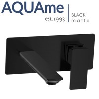 Смеситель для раковины AQUAme Savona матовый черный AQM6815MB Смеситель для раковины AQUAme Savona матовый черный AQM6815MB