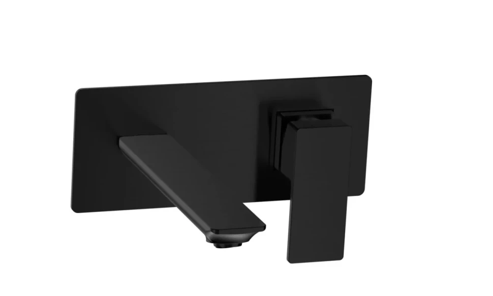 Смеситель для раковины AQUAme Savona матовый черный AQM6815MB