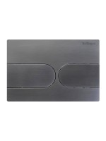Кнопка смыва для унитаза BelBagno BB-11-GM пластик, цвет оружейная сталь