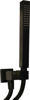 Шланговое подключение Paini Grazia 21PZ440 с держателем для душа, черное