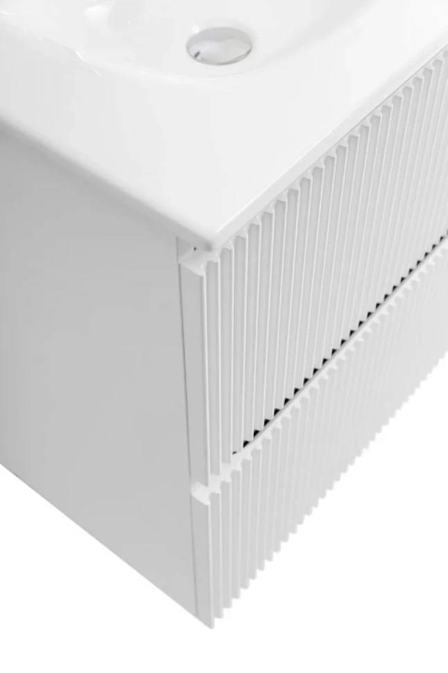 Тумба с раковиной BelBagno Uno 60 подвесная, 2 ящика, bianco opaco