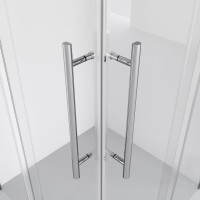 Душевой уголок Niagara Nova NG-6630-34 100x100, профиль хром, стекло прозрачное