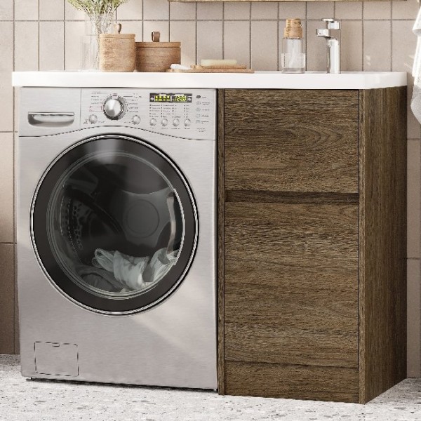 Тумба с раковиной AQUATON Лондри 40 R, дуб кантри