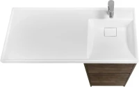 Тумба с раковиной AQUATON Лондри 40 R, дуб кантри
