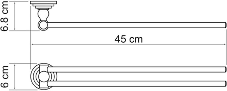 Полотенцедержатель Wasserkraft Isar K-7331