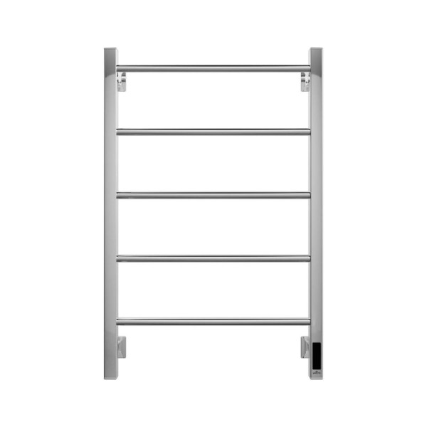 Полотенцесушитель электрический Grota Simple K 530х800 NP EL 80x55 см, подключение справа, слева, скрытое подключение справа, глянцевый хром, лесенка