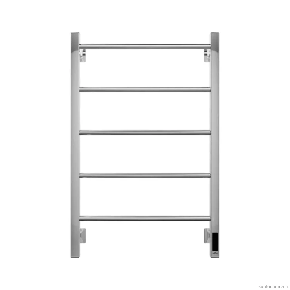 Полотенцесушитель электрический Grota Simple K 530х800 NP EL 80x55 см, подключение справа, слева, скрытое подключение справа, глянцевый хром, лесенка