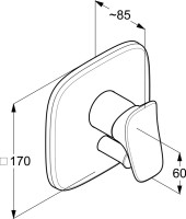 Встраиваемый смеситель для душа и ванны Kludi Ambienta 536500575