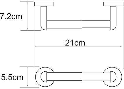 Держатель туалетной бумаги Wasserkraft Rhein K-6222