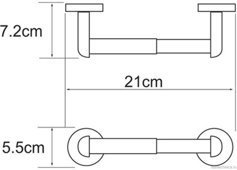Держатель туалетной бумаги Wasserkraft Rhein K-6222
