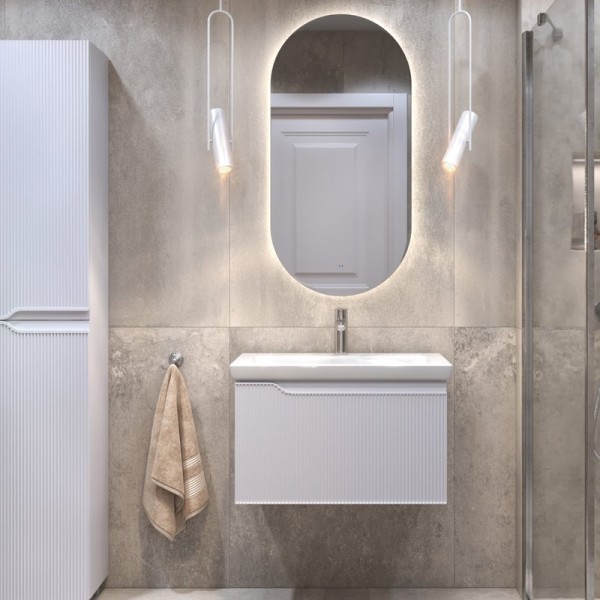 Мебель для ванной комнаты Vigo Neo 70 подвесная, 1 ящик, матовая белая