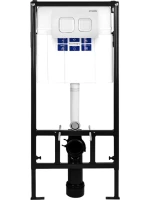 Комплект Инсталляция BETTOSERB Sava Fix Slim 40006456 + Кнопка Smart 40006470 цвет белый глянец Комплект Инсталляция BETTOSERB Sava Fix Slim 40006456 + Кнопка Smart 40006470 цвет белый глянец