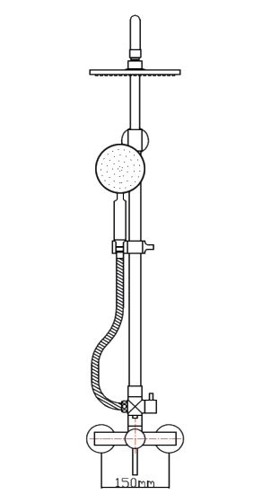 Душевая стойка Seaman Eco Koblenz SSN-2346B