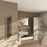 Полотенцесушитель электрический Altasan Бриз 120х17 черный муар