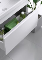 Тумба с раковиной Aqwella Smart 60 бетон светлый