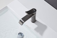 Смеситель для раковины Haiba HB10553-3 оружейная сталь