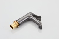 Смеситель для раковины Haiba HB10553-3 оружейная сталь