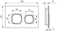 Кнопка смыва IDDIS Unifix UNI04WBi77 004, белая Кнопка смыва IDDIS Unifix UNI04WBi77 004, белая