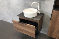 Мебель для ванной комнаты Comforty Штутгарт 60 дуб тёмно-коричневый, с раковиной Comforty 9111