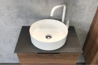 Мебель для ванной комнаты Comforty Штутгарт 60 дуб тёмно-коричневый, с раковиной Comforty 9111