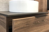 Мебель для ванной комнаты Comforty Штутгарт 60 дуб тёмно-коричневый, с раковиной Comforty 9111