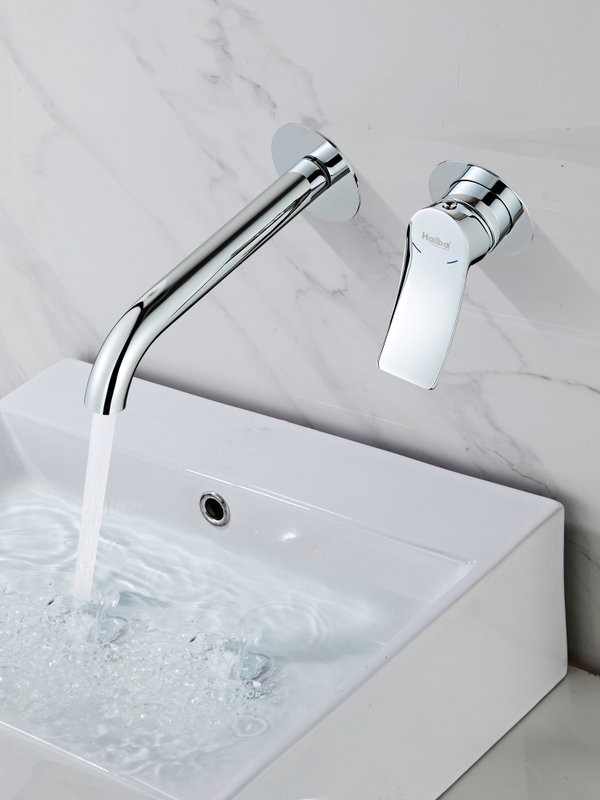 Смеситель для раковины Haiba HB14553 С ВНУТРЕННЕЙ ЧАСТЬЮ, хром