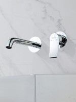 Смеситель для раковины Haiba HB14553 С ВНУТРЕННЕЙ ЧАСТЬЮ, хром