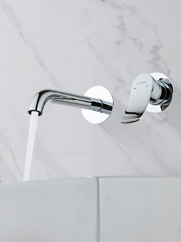 Смеситель для раковины Haiba HB14553 С ВНУТРЕННЕЙ ЧАСТЬЮ, хром