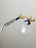 Смеситель для раковины Haiba HB14553 С ВНУТРЕННЕЙ ЧАСТЬЮ, хром