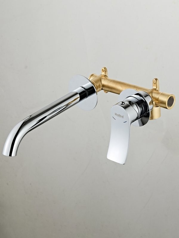 Смеситель для раковины Haiba HB14553 С ВНУТРЕННЕЙ ЧАСТЬЮ, хром