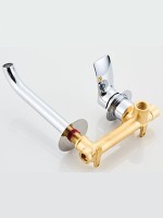 Смеситель для раковины Haiba HB14553 С ВНУТРЕННЕЙ ЧАСТЬЮ, хром