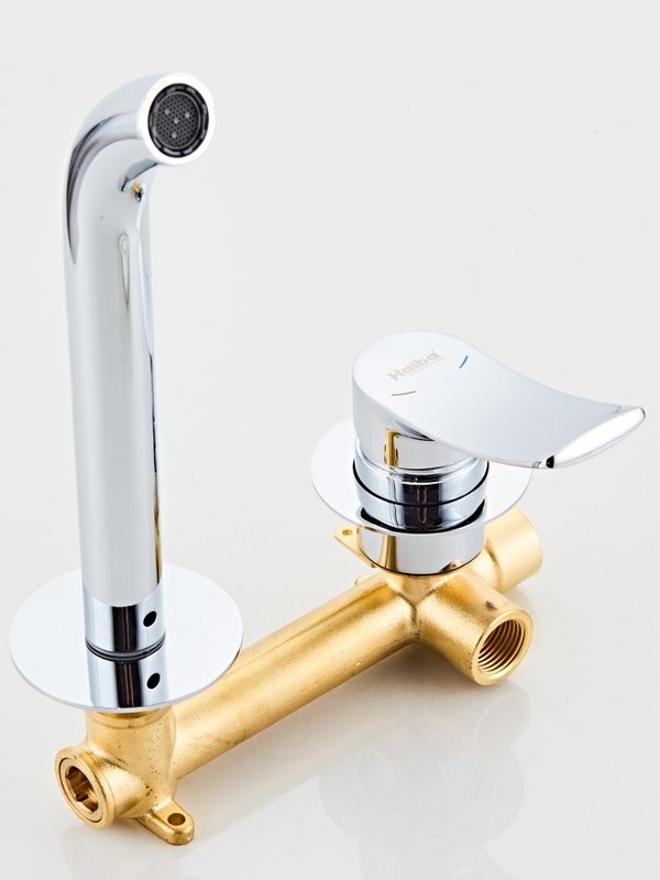 Смеситель для раковины Haiba HB14553 С ВНУТРЕННЕЙ ЧАСТЬЮ, хром