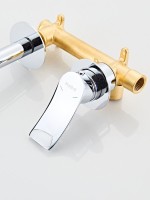 Смеситель для раковины Haiba HB14553 С ВНУТРЕННЕЙ ЧАСТЬЮ, хром