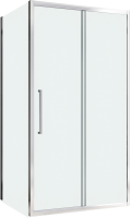 Душевой уголок Abber Schwarzer Diamant AG30130H-S50 130x50, профиль хром, стекло прозрачное