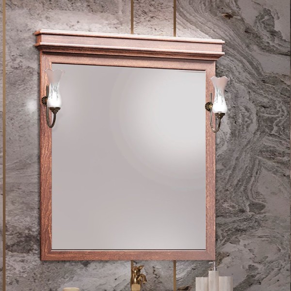 Зеркало Opadiris Борджи 2 85 светлый орех, с выключателем