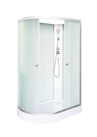 Душевая кабина DTO LM902RN 120х80, без крыши, профиль хром, стекло матовое