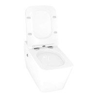 Унитаз подвесной AZARIO AZ-101C безободковый, с монтажной рамой, глянцевый белый