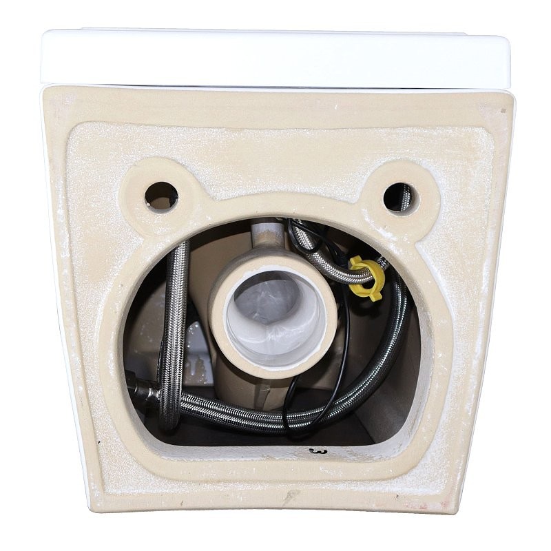 Унитаз подвесной AZARIO AZ-101C безободковый, с монтажной рамой, глянцевый белый