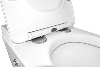 Унитаз подвесной AZARIO AZ-101C безободковый, с монтажной рамой, глянцевый белый