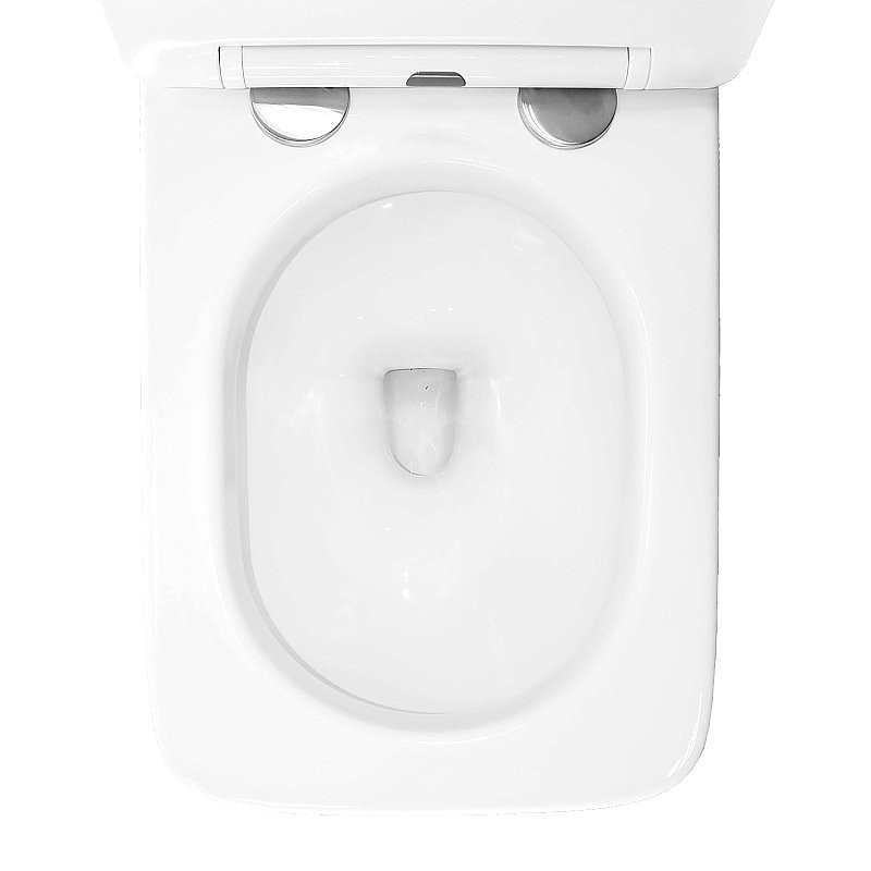 Унитаз подвесной AZARIO AZ-101C безободковый, с монтажной рамой, глянцевый белый