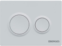 Кнопка смыва Berges Novum O4 soft touch белая