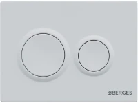 Кнопка смыва Berges Novum O4 soft touch белая Кнопка смыва Berges Novum O4 soft touch белая