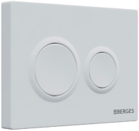 Кнопка смыва Berges Novum O4 soft touch белая