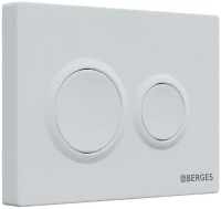 Кнопка смыва Berges Novum O4 soft touch белая Кнопка смыва Berges Novum O4 soft touch белая