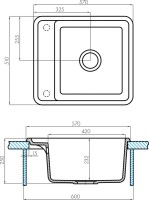 Мойка кухонная AQUATON Беллис 57 терракотовая