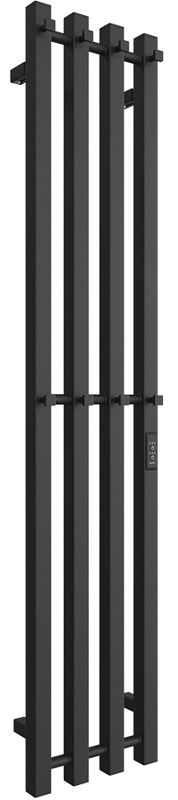 Полотенцесушитель электрический Двин X-4 plaza neo 140х18, матовый черный