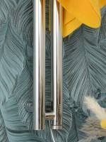 Полотенцесушитель электрический Сунержа Нюанс 4.0 00-0881-1553 150x10 см, подключение справа, скрытое подключение справа, без покрытия, I-образный